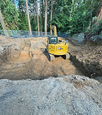 Excavation company dig out in Portland, Oregon