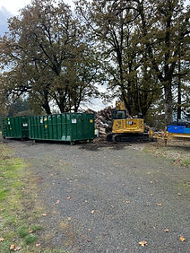 house demolition in Newberg, Oregon.