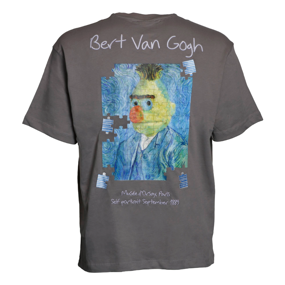 T-Shirt Bert van Gogh Donkergrijs