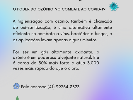 O poder do ozônio no combate ao Covid-19!!!