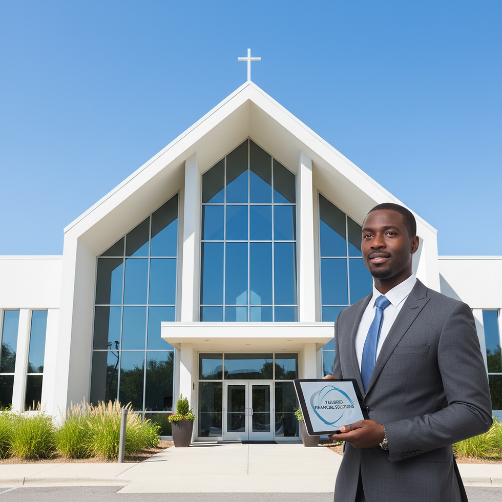 Man standing in front of a state of the art church