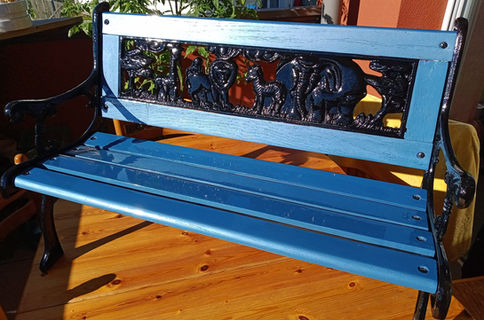Customisation d'un banc en bois et métal by Lodydipping à Thonon-les-bains