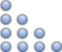 trangle of dots
