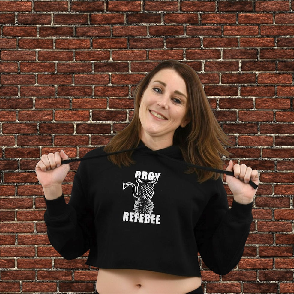 Thumbnail: Women's Sexy Orgy Ref Cropped Hoodie and Thong Combo