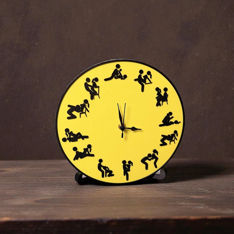 Position Clock – Funny Adult Wall Clock for Swingers, Home Bar & Hotel Takeovers