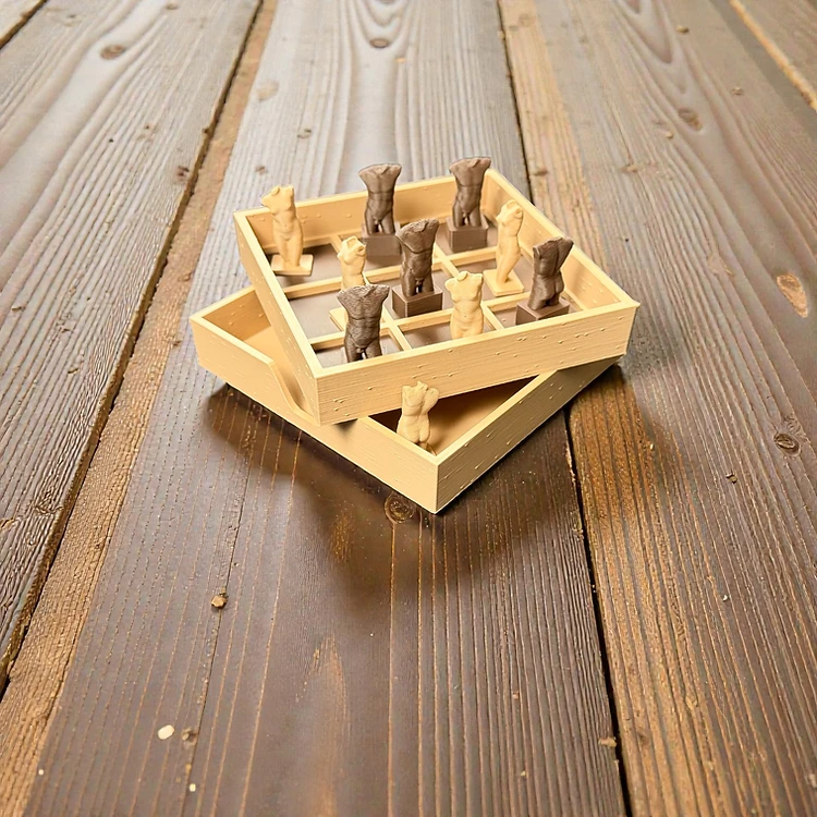 Body Tic Tac Toe Game – Chocolate & Light Brown