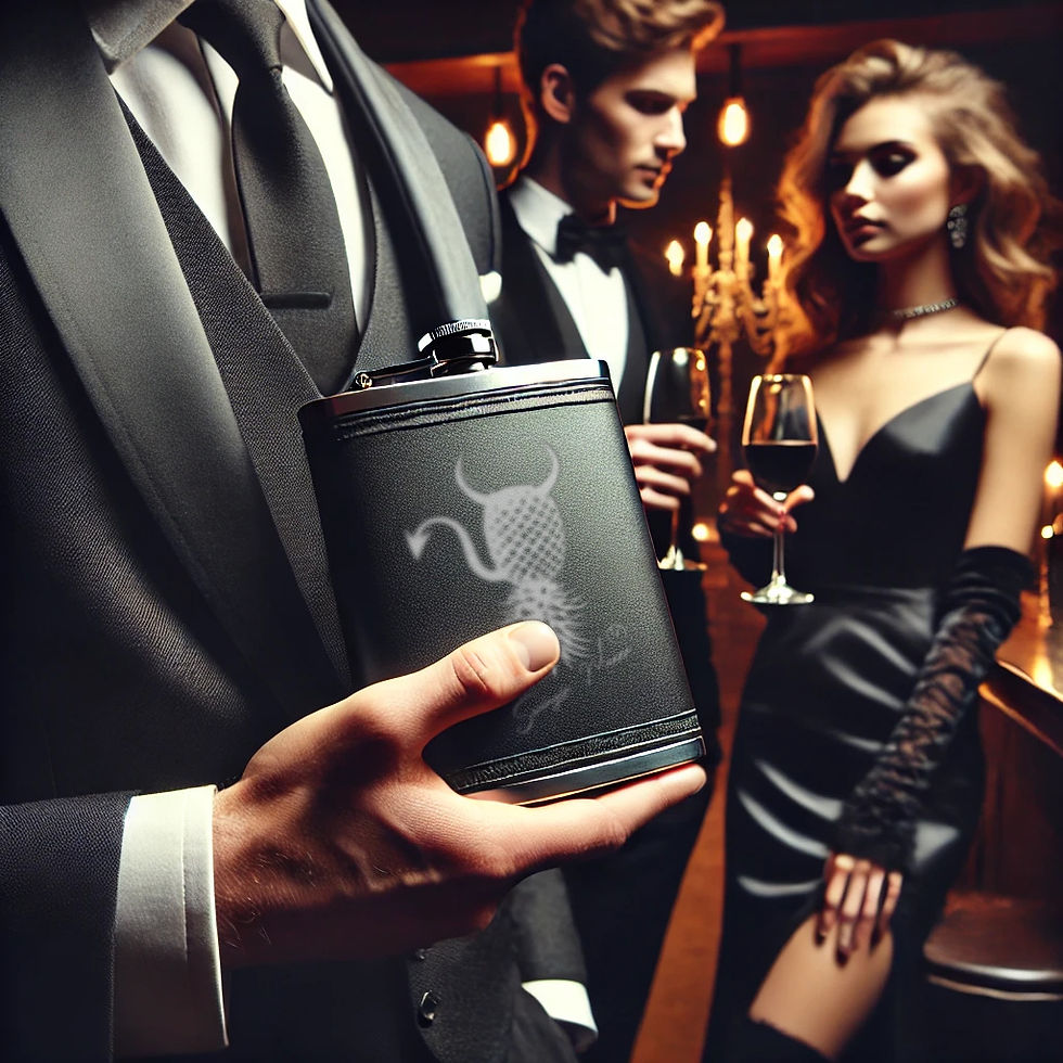 Swingin' Maxxx Drinking from a flask
