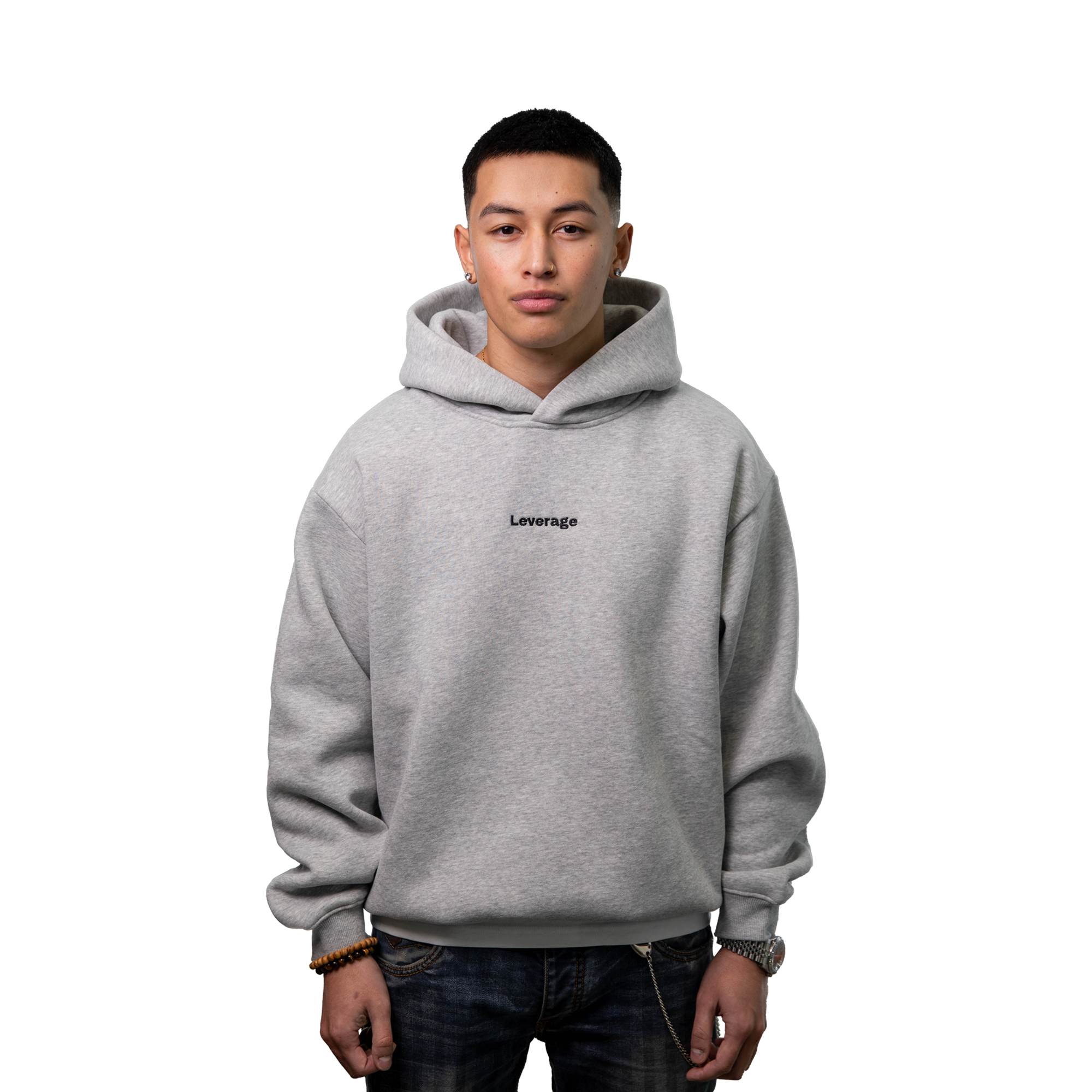Grey Leverage Hoodie