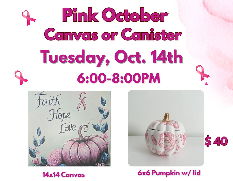 Pink October Paint Party-Paint With Purpose