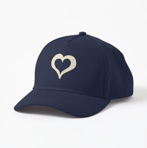 Floral Heart baseball_cap