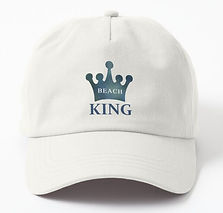 Fun hats - Beach King Word Art and Crown logo