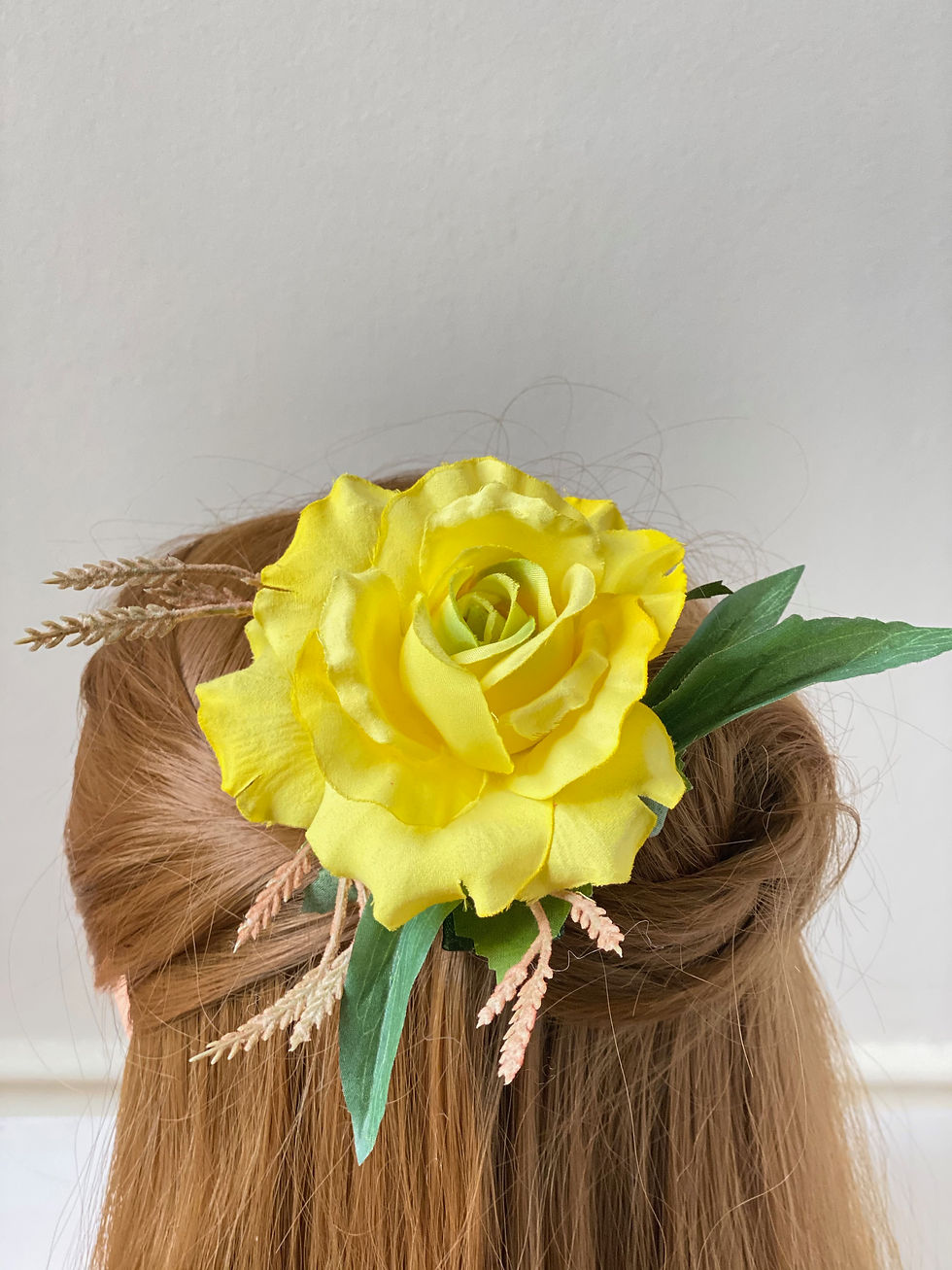 Yellow rose clip