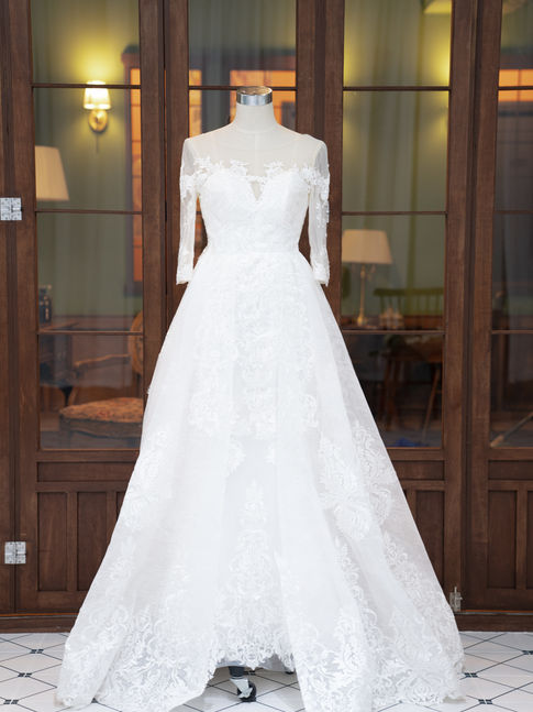 레이스 머메이드 드레스