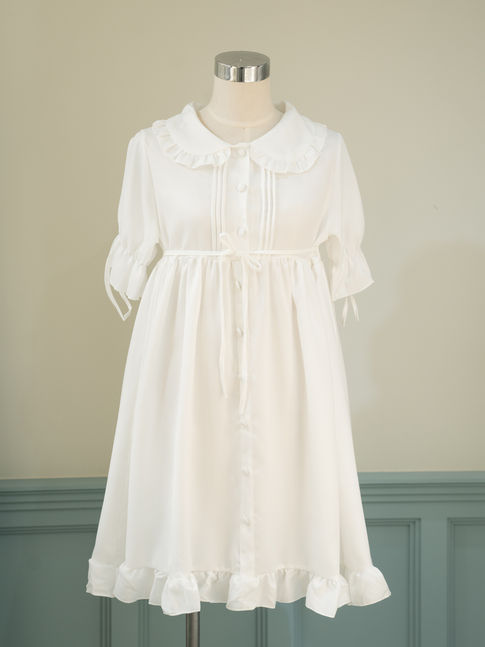 화이트 베이비돌 원피스