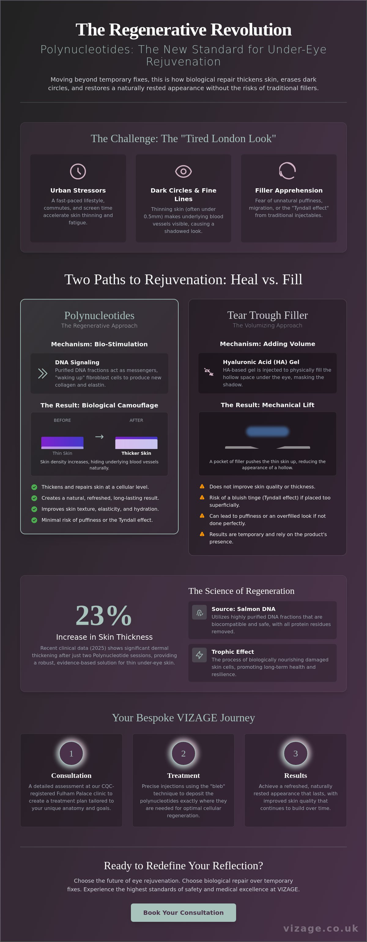 Polynucleotides under eyes