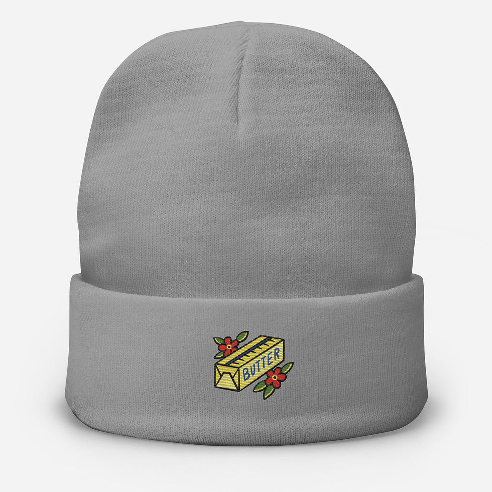 Thumbnail: Butter Embroidered Beanie