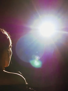 Silhouette Facing Spotlight