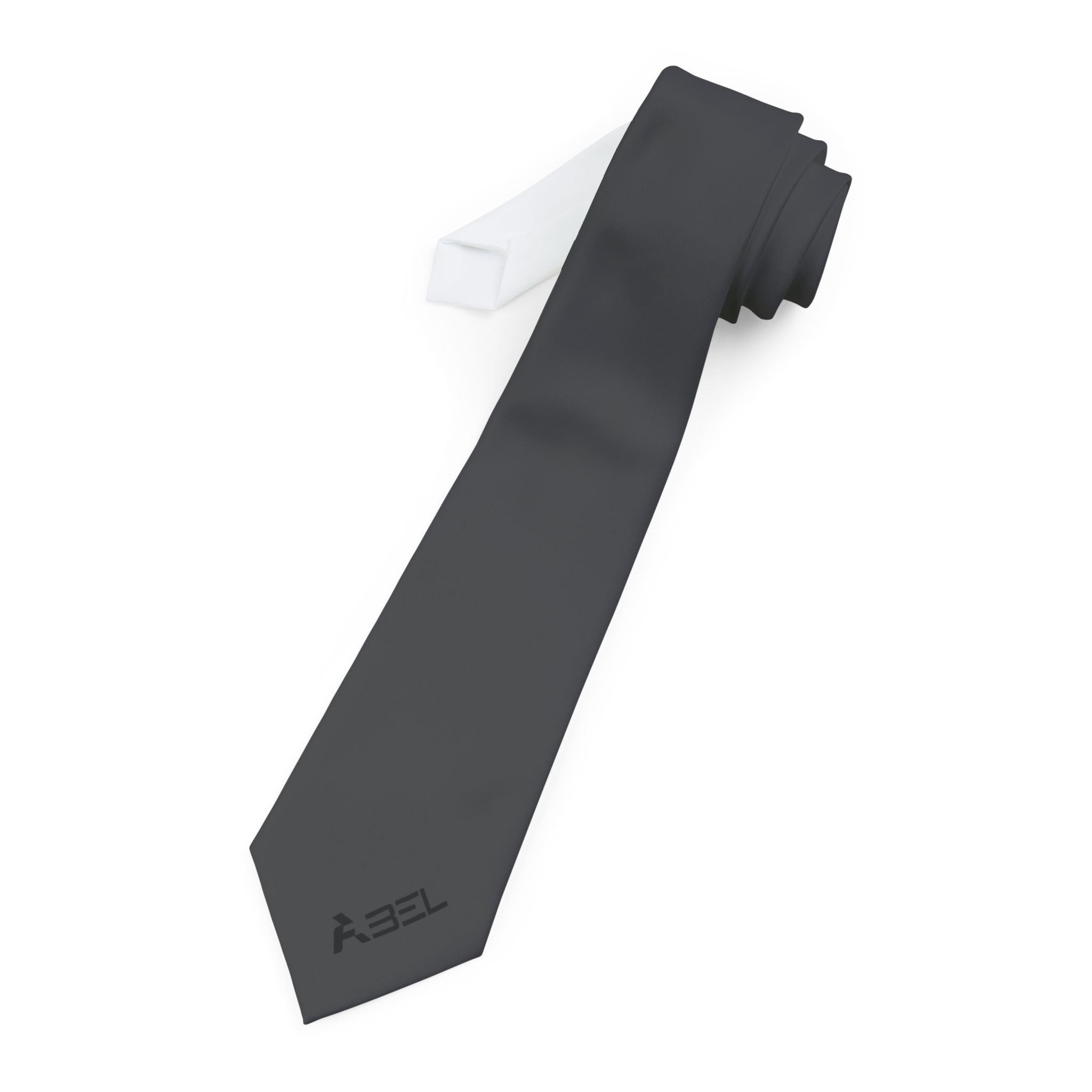 Classic Solid Charcoal Necktie — Minimalist Formal Tie for Men