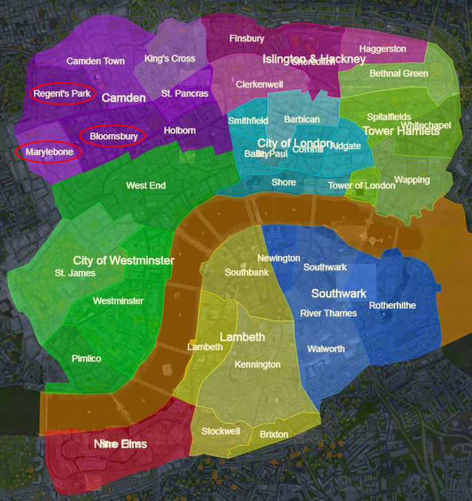 2 London Sub-Districts