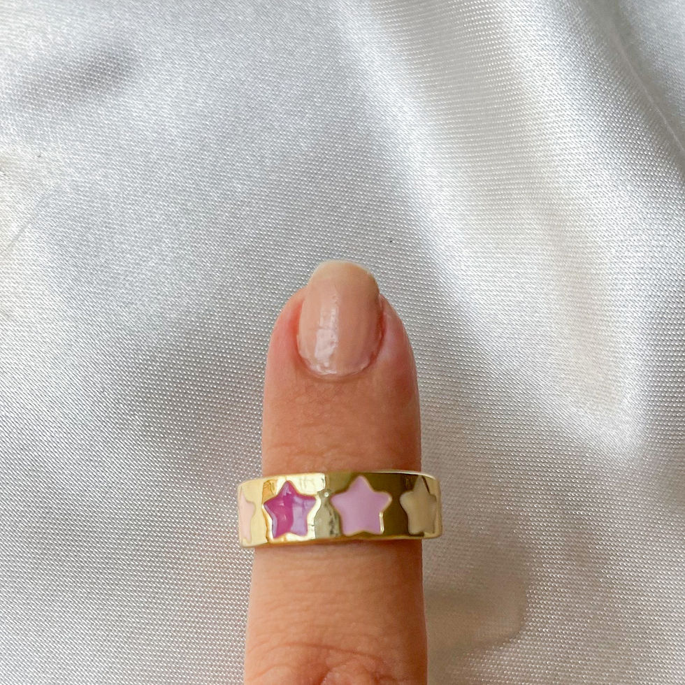 Miniatura: Anillo Pink Stars 