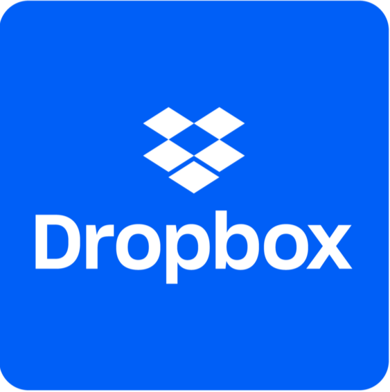 Dropbox logo, representing a successful implementation of a freemium business model.