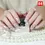 Thumbnail: 24pcs False Nails Floral Beads Decorated Press on Nails