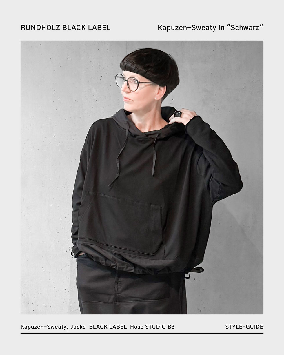 Miniaturbild: Kapuzen-Sweatshirt mit Känguru-Taschen von  RUNDHOLZ BLACK LABEL