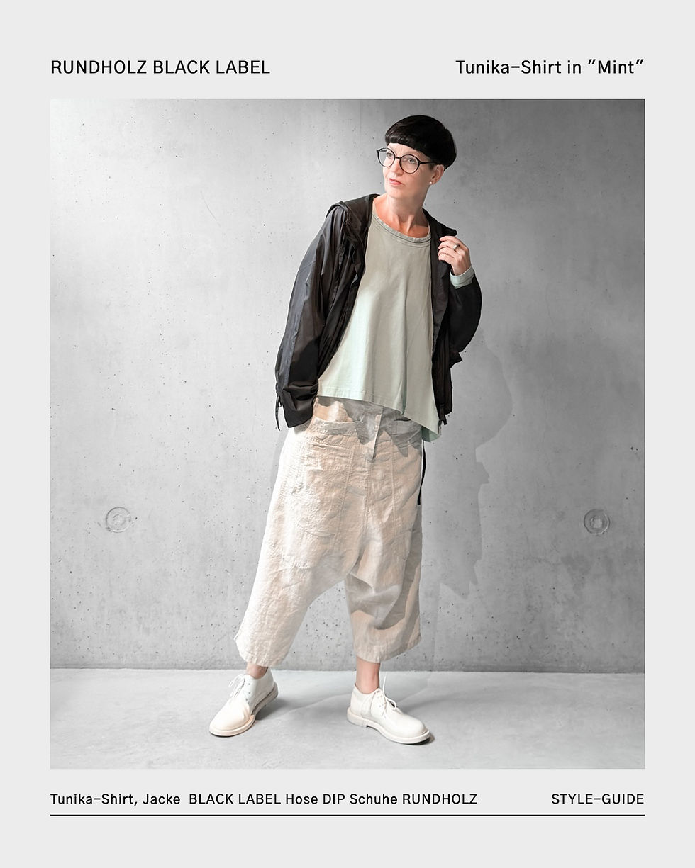 Miniaturbild: Tunika-Shirt in "Mint" von RUNDHOLZ BLACK LABEL