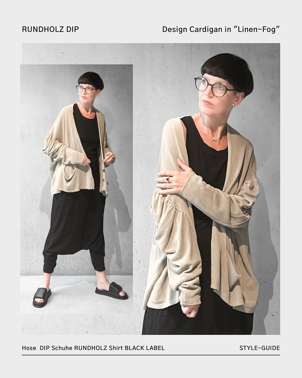 Stylingtipp: Casual trifft auf luxuriöse Strickjacke von RUNDHOLZ DIP