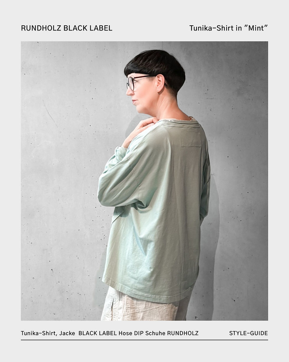Miniaturbild: Tunika-Shirt in "Mint" von RUNDHOLZ BLACK LABEL