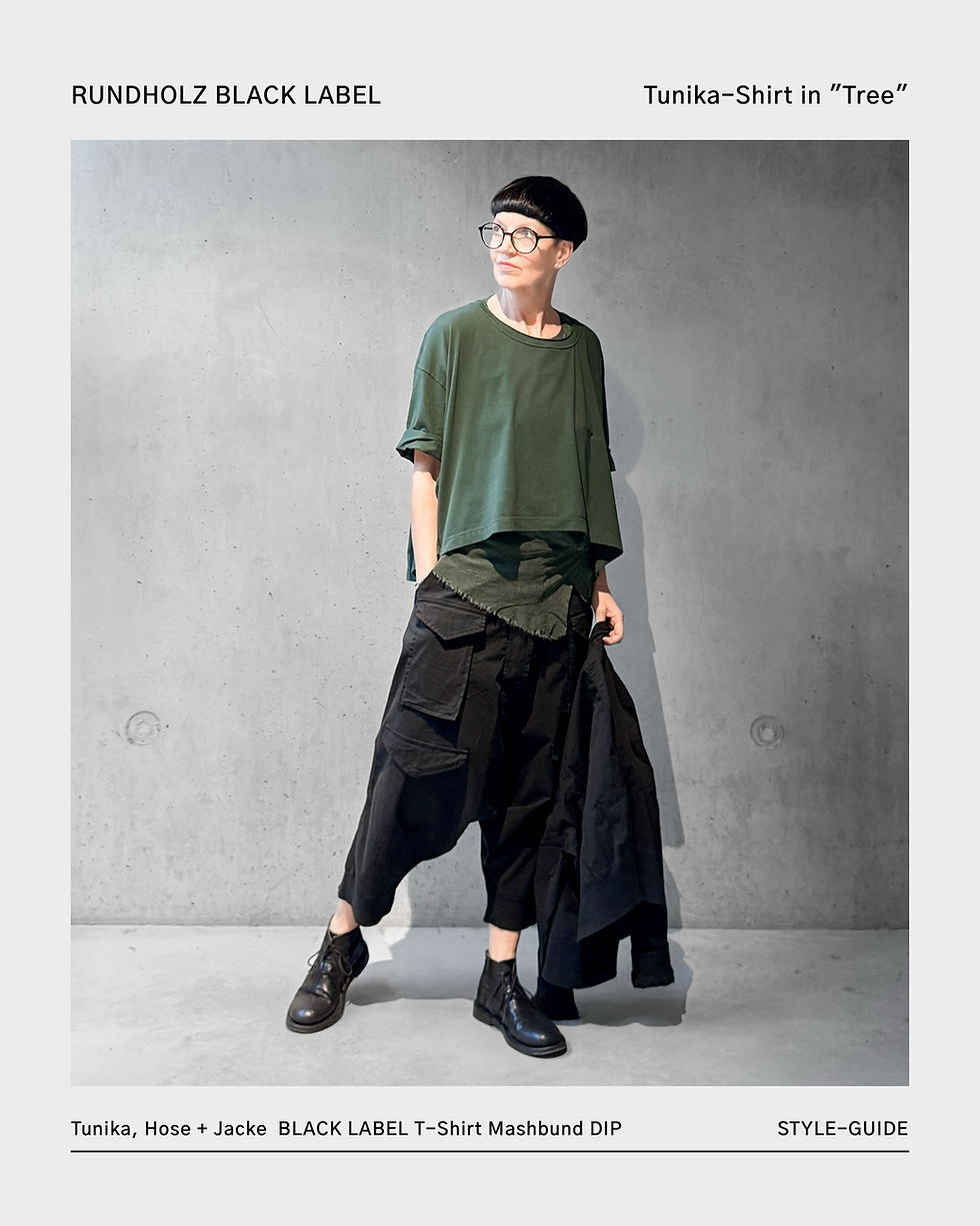 Miniaturbild: Tunika-Shirt mit 3/4 Ärmel in "Tree" von RUNDHOLZ BLACK LABEL