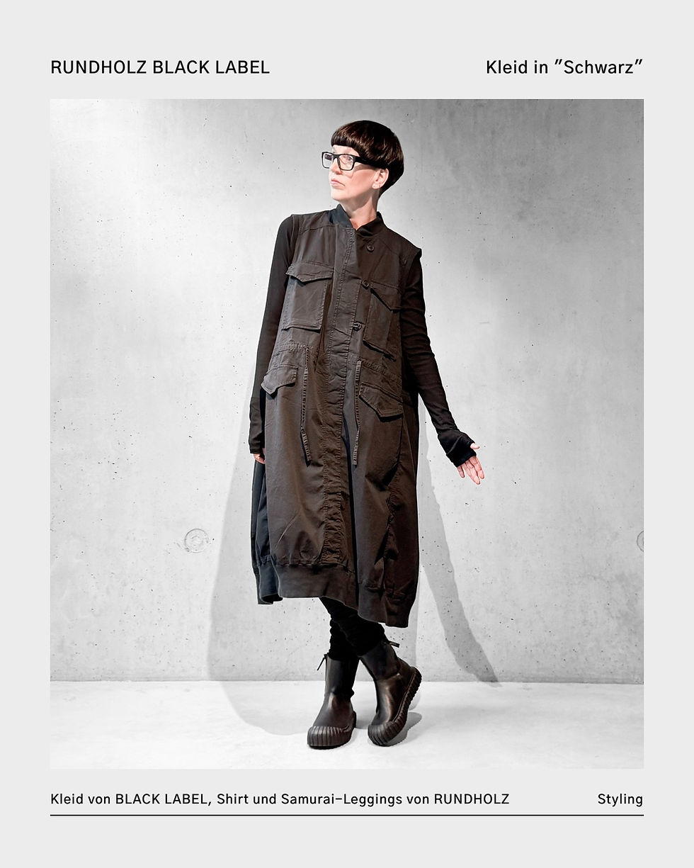 Miniaturbild: Kleid in "Schwarz" von RUNDHOLZ BLACK LABEL