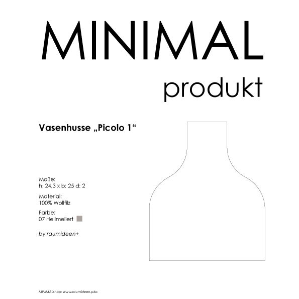 Miniaturbild: Vasenhusse "Picolo 1" aus Wollfilz