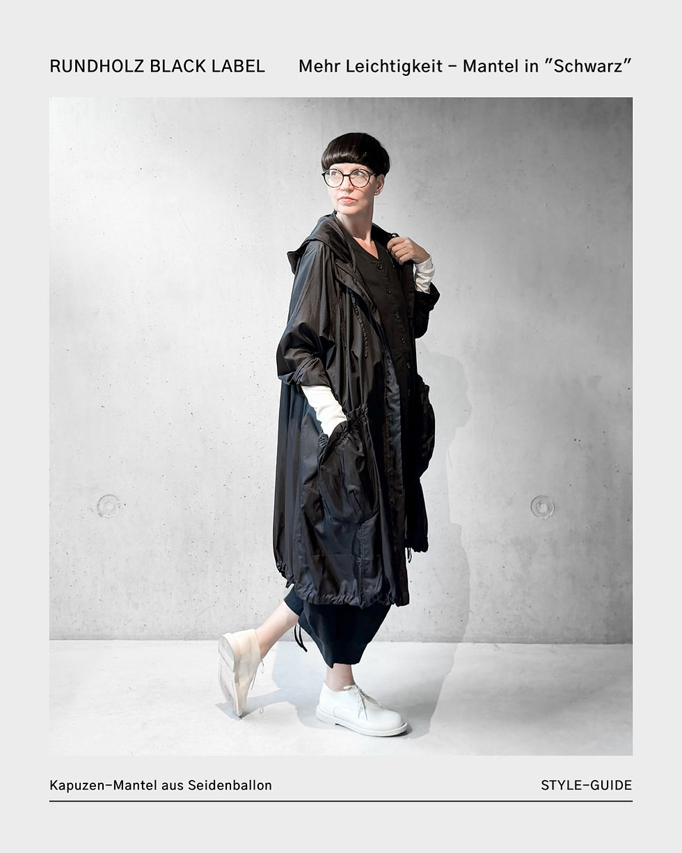 Leichter Mantel aus Ballonseide von RUNDHOLZ BLACK LABEL