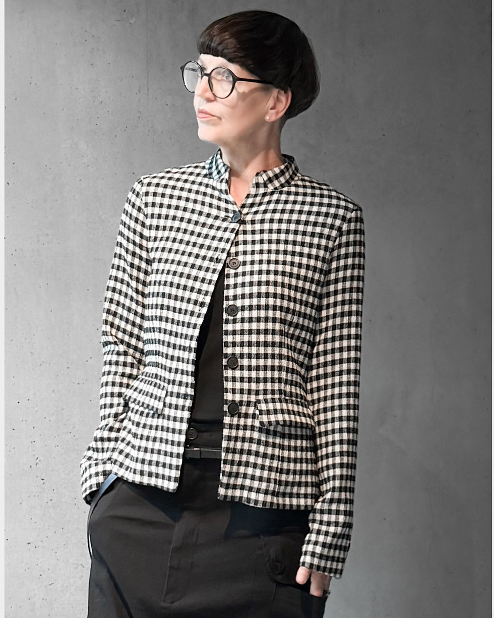 Miniaturbild: Jacke in Black-Check von Pal Offner