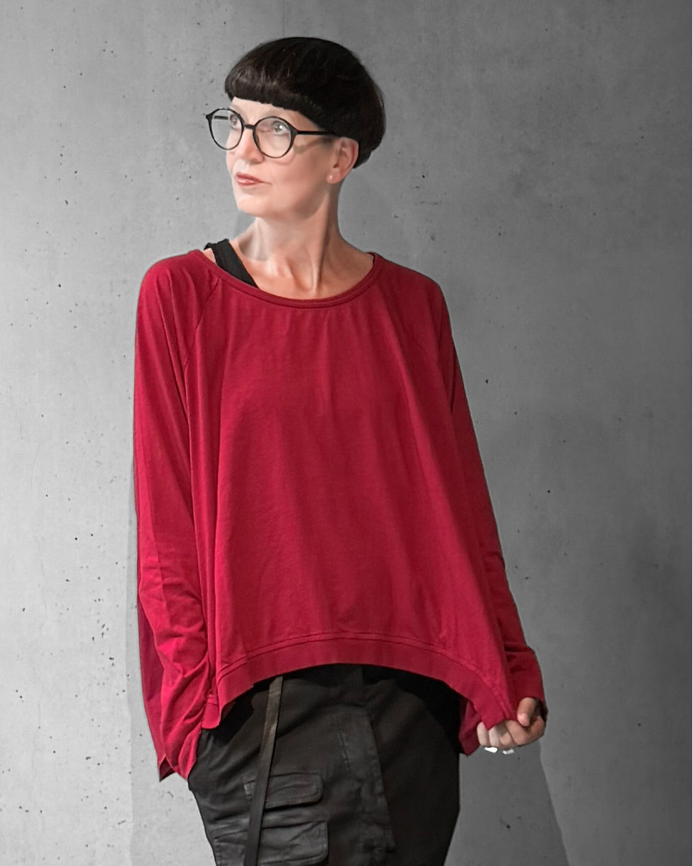 Miniaturbild: RUNDHOLZ BLACK LABEL - Tunika-Shirt in "Lava"