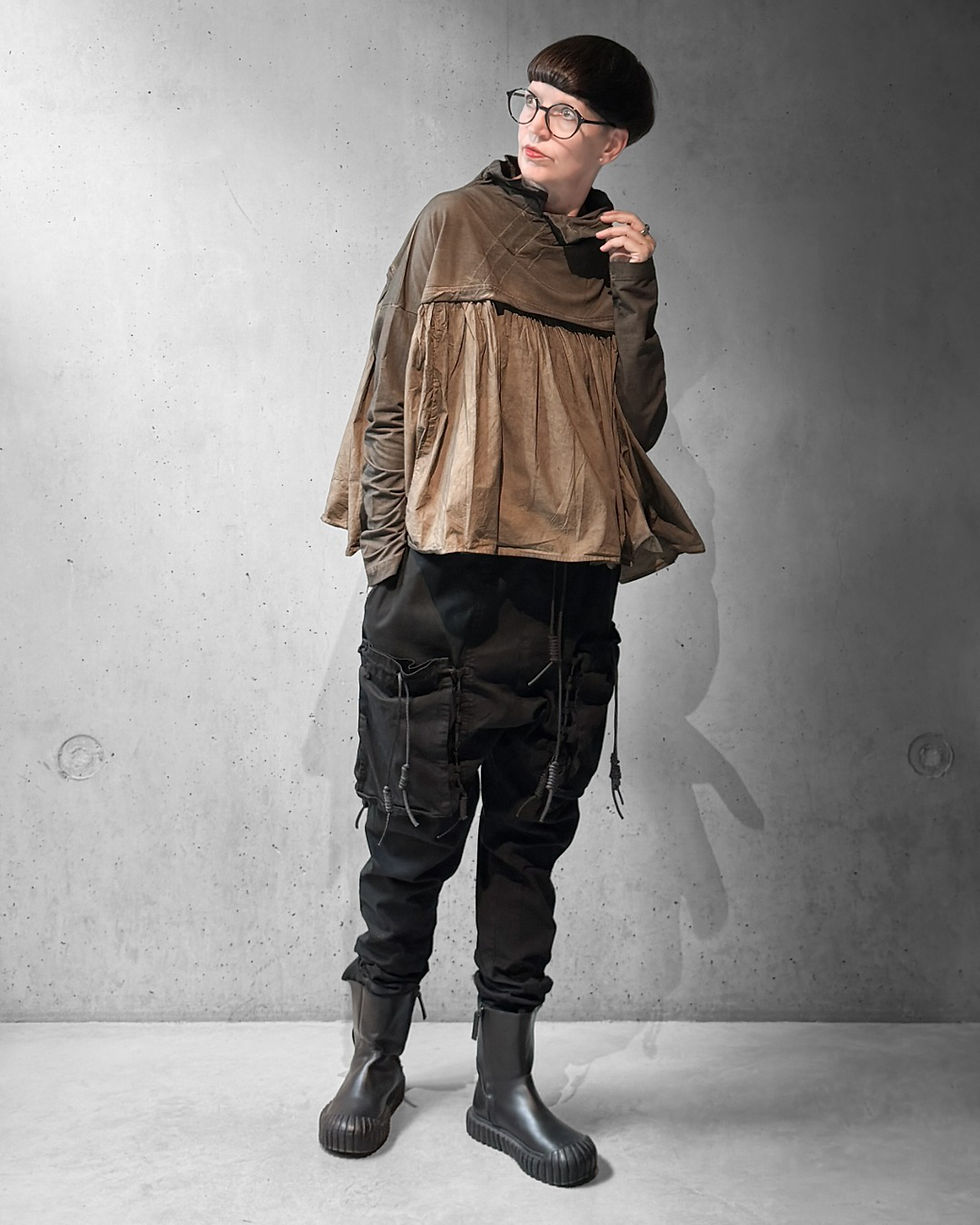 Miniaturbild: Tunika aus French-Terry in "Dark-Dakar-Cloud" von RUNDHOLZ DIP