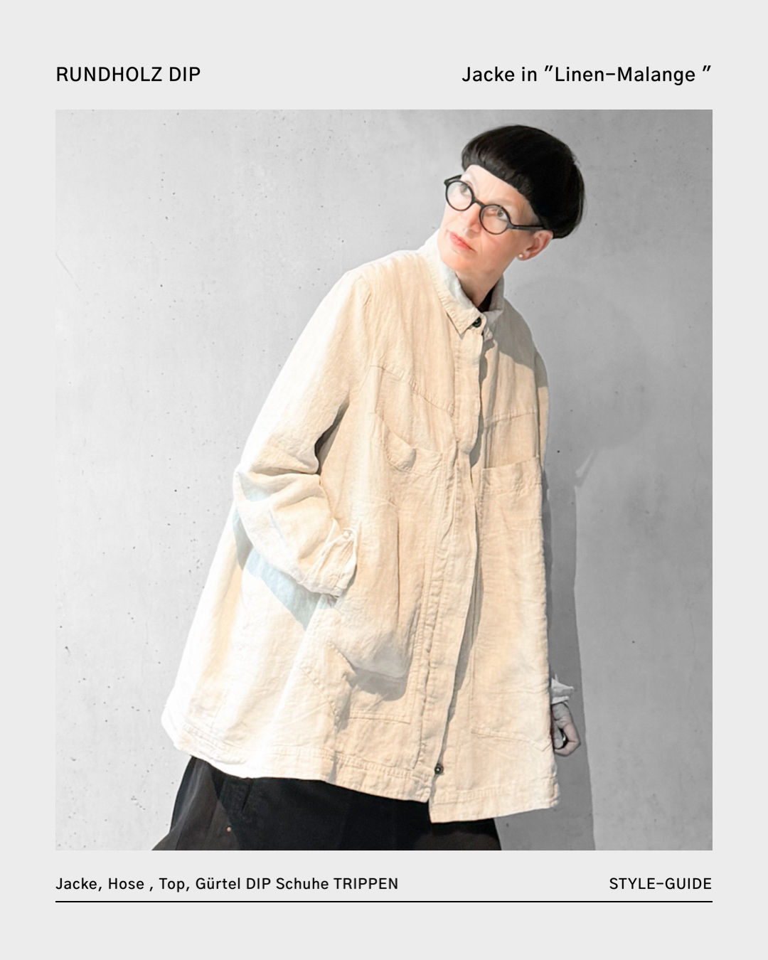 Jacke in „Linen-Melange“ von RUNDHOLZ DIP