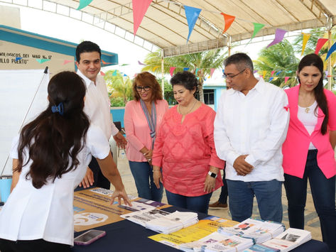AYUNTAMIENTO DE PROGRESO LLEVA FERIA DE LA SALUD A JÓVENES DE CETMAR