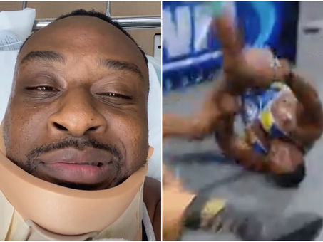 EL LUCHADOR BIG E SE ROMPE EL CUELLO DURANTE FUNCIÓN DE LA WWE (CIDEO)