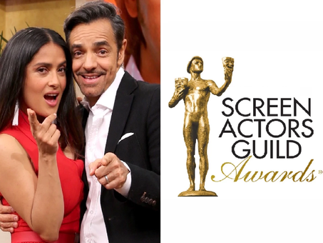 ¡MÉXICO, PRESENTE! SALMA HAYEK Y EUGENIO DERBEZ ESTÁN NOMINADOS A LOS SAG AWARDS