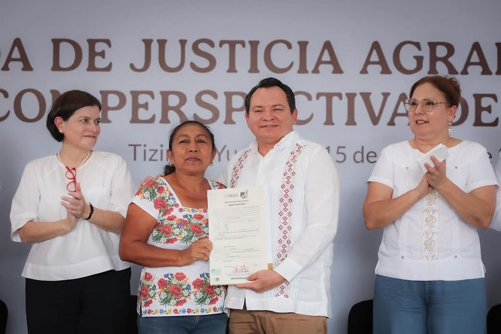 MUJERES DEL CAMPO YUCATECO RECIBEN CERTEZA JURÍDICA