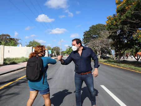 El alcalde Julián Zacarías Curi entrega obra vial en la comisaría de Flamboyanes