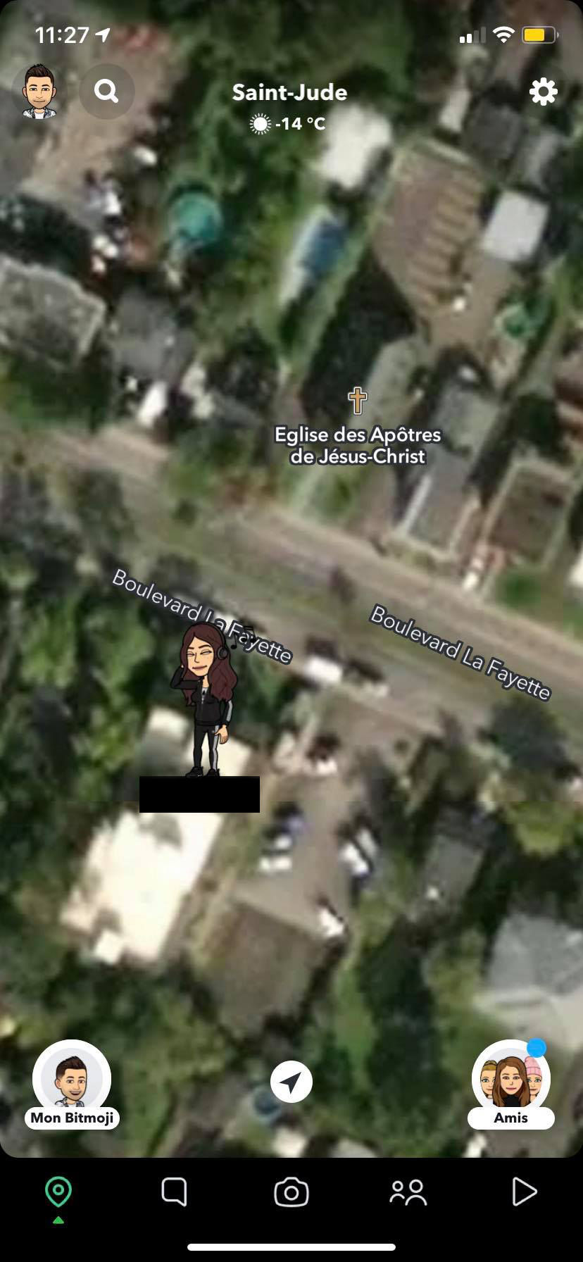 carte de snapchat
