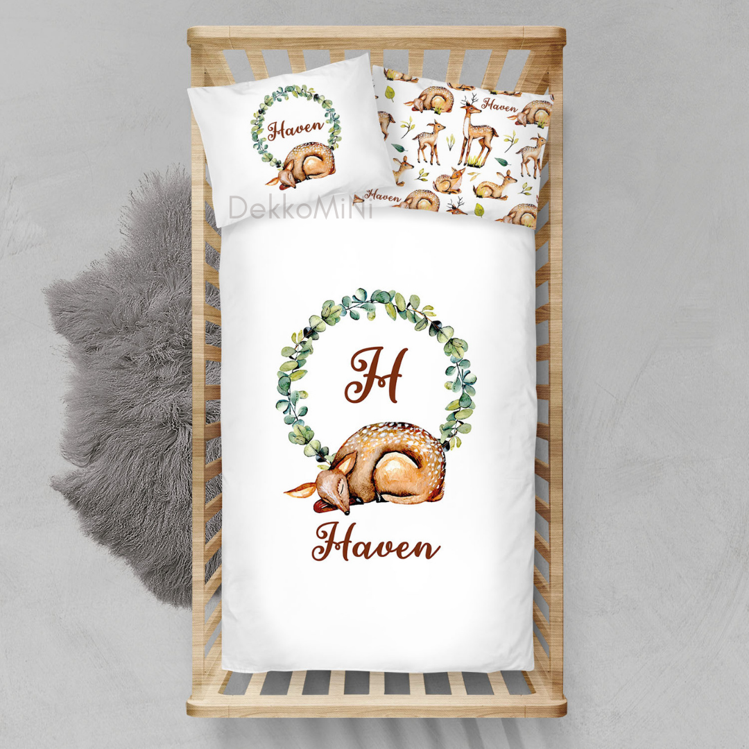 Organic Cotton Duvet Set - Deer (Shipping Included)