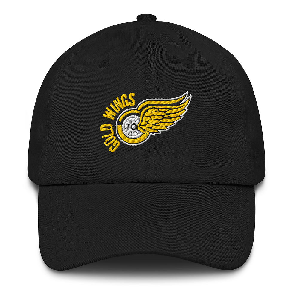 Thumbnail: Dad hat Gold Wings Wheel Logo