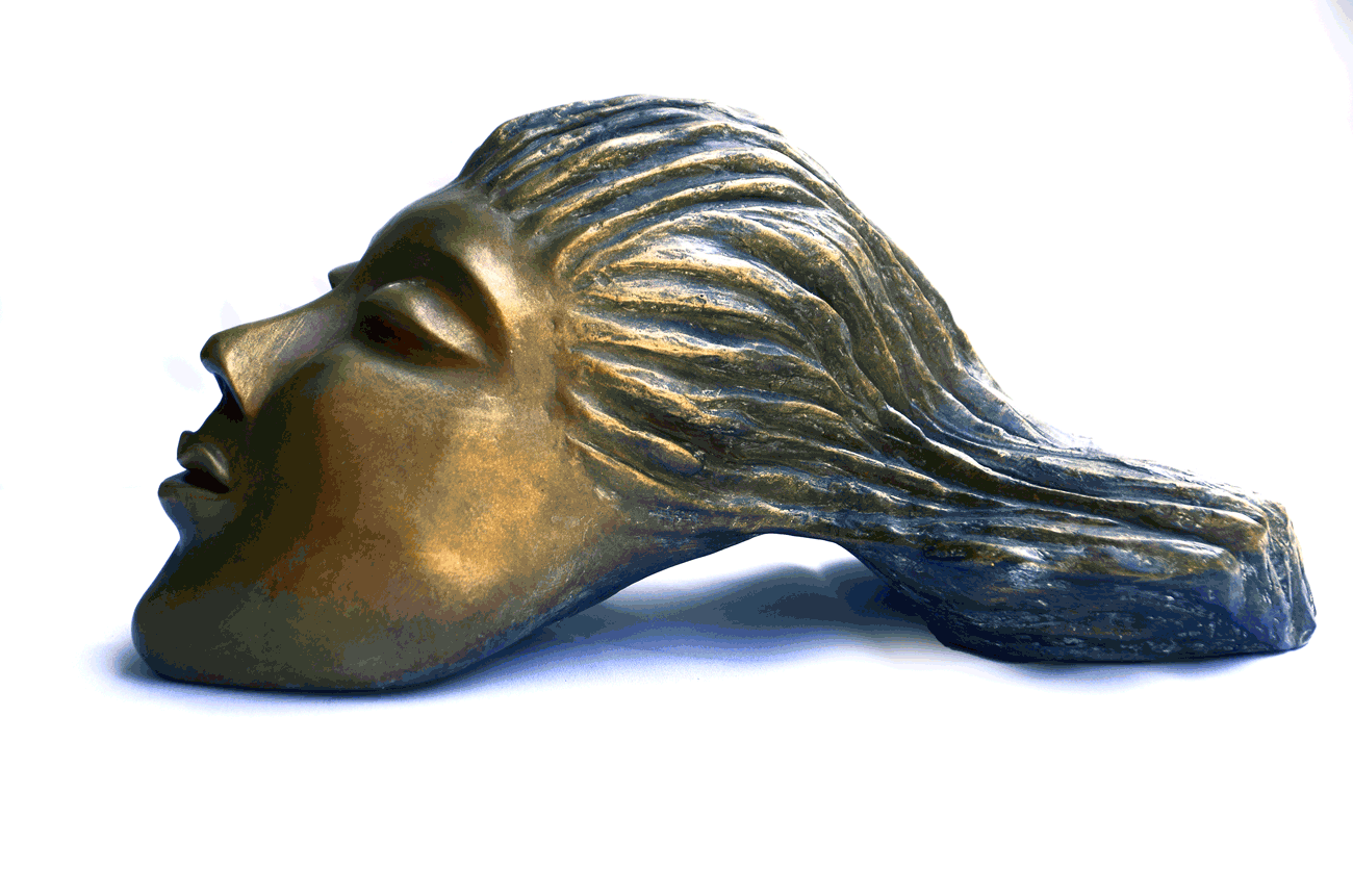Flowing hair ראש עם שיער גולש