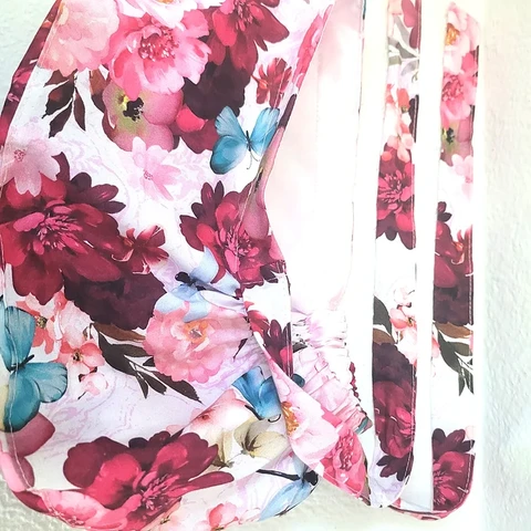 Inside View of Scrub Cap Satin Lining