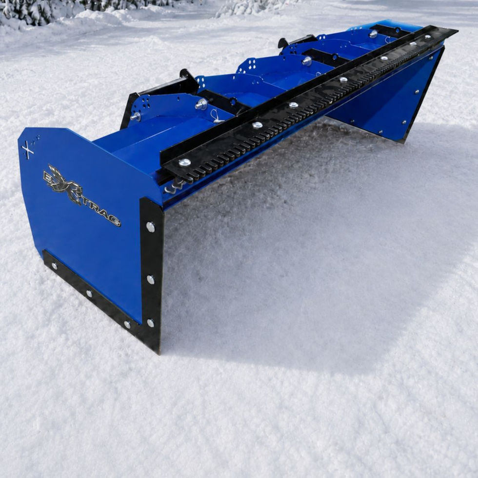 gratte a neige bleu New Holland pour tracteur