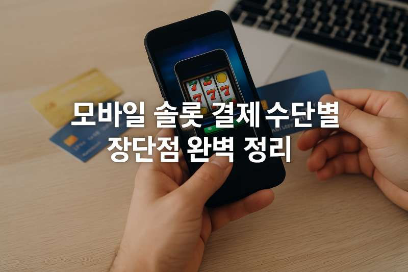 모바일 슬롯 결제 수단별 장단점 완벽 정리